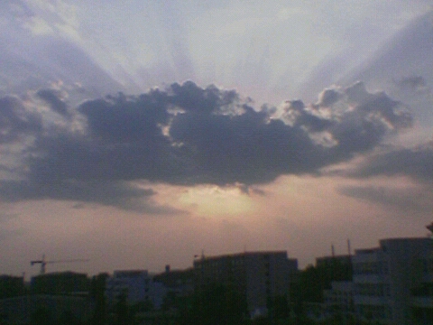 我门学校的夕阳~
