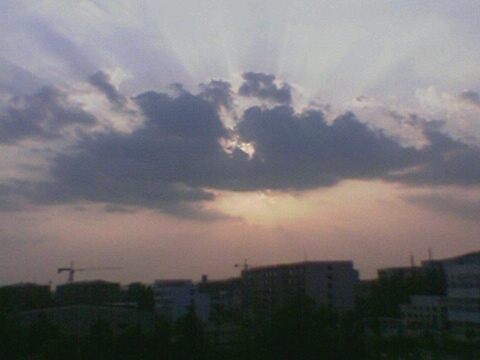我门学校的夕阳~
