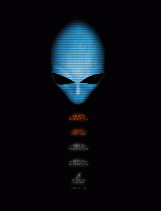 [Flash+PHP构架炫目网站]alienhome
